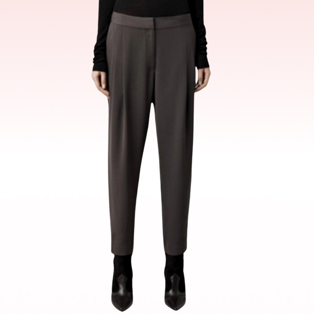 ALL SAINTS Roos Pleated Trouser Pants (Sz 0)